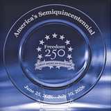 Freedom 250™ Semiquincentennial Commemorative Glass Plate