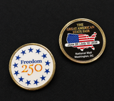 Freedom 250™ Licensed Great American State Fair Commemorative Challenge Coin