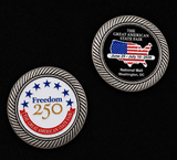 Freedom 250™ Licensed Great American State Fair Commemorative Challenge Coin