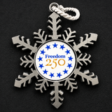 Freedom 250™ Commemorative Pewter Snowflake Ornament
