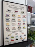 The America Campaign Ribbon Display