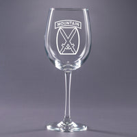 10th Mountain-16 oz. Wine Glass Set
