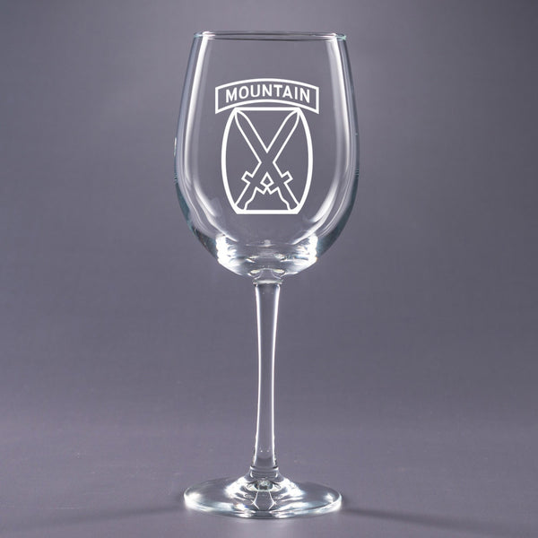 10th Mountain-16 oz. Wine Glass Set