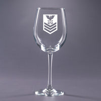 USCG Petty Officer 1st Class (PO1) - 21 oz. Stemless Wine Glass Set
