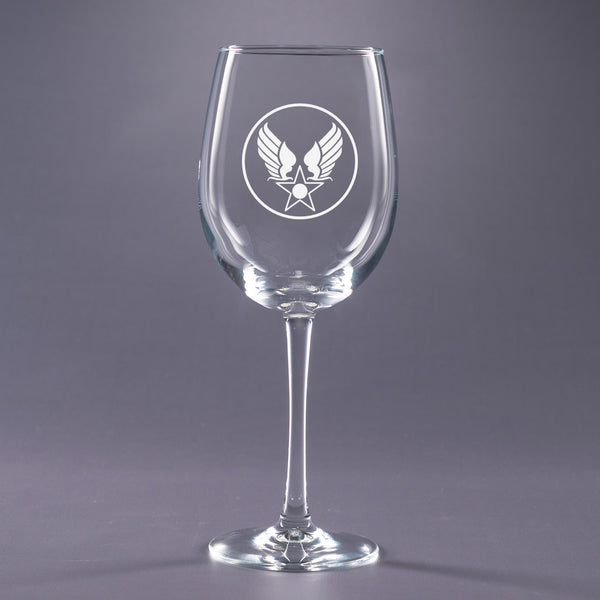 Army Air Corps (Vintage) - 16 oz. Wine Glass Set