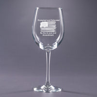 Protected & Defended - 16 oz. Wine Glass Set