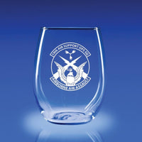 19th Air Support Operations Squadron - 21 oz. Stemless Wine Glass Set