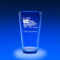 16 oz. Micro-Brew Glass Set - In God We Trust