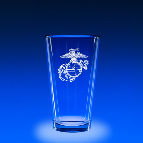 USMC Logo - 16 oz. Micro-Brew Glass Set