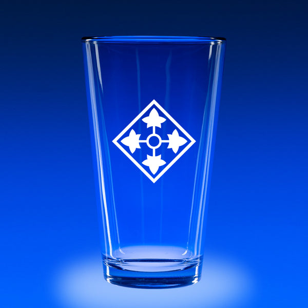 4th Infantry Division - 16 oz. Micro-Brew Glass Set