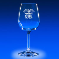 Naval Officer's Crest - 12 oz. Taster's Glass Set