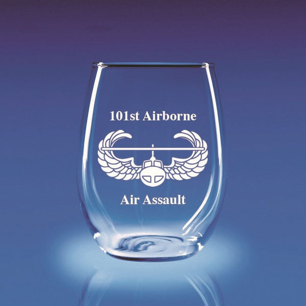 Air Assault - 21 oz. Stemless Wine Glass Set