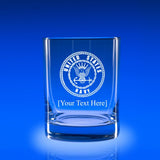 Navy Logo- Deluxe Rocks Glass Set