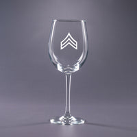 Army Sergeant-16 oz. Wine Glass Set
