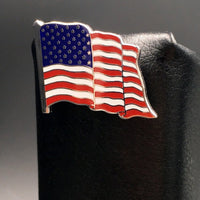 Wavy American Flag Pin