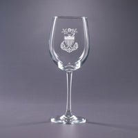 USCG Master Chief Petty Officer-16 oz. Wine Glass Set