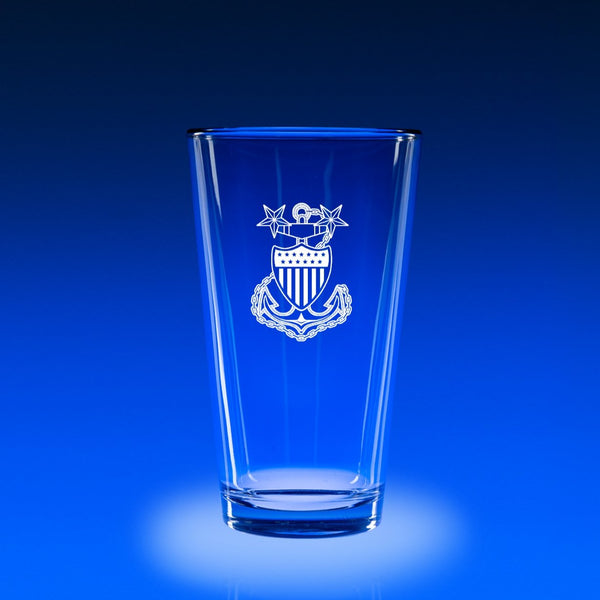 USCG Master Chief Petty Officer - 16 oz. Micro-Brew Glass Set