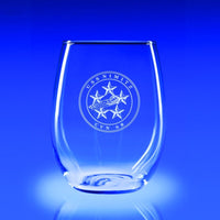 USS Nimitz - 21 oz. Stemless Wine Glass Set