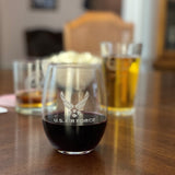 1st Infantry Division - 21 oz. Stemless Wine Glass Set